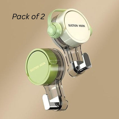 Suction Wall Hooks (Pack of 2) – Smart Storage, Zero Damage!