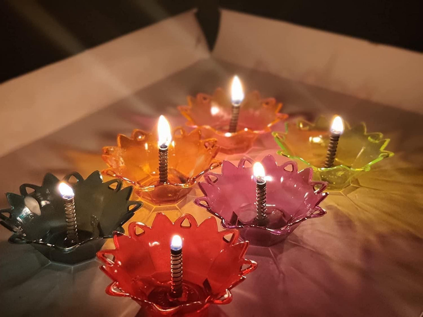 3D Diya 12-Piece Set – Light Up Diwali with Color, Culture & Class