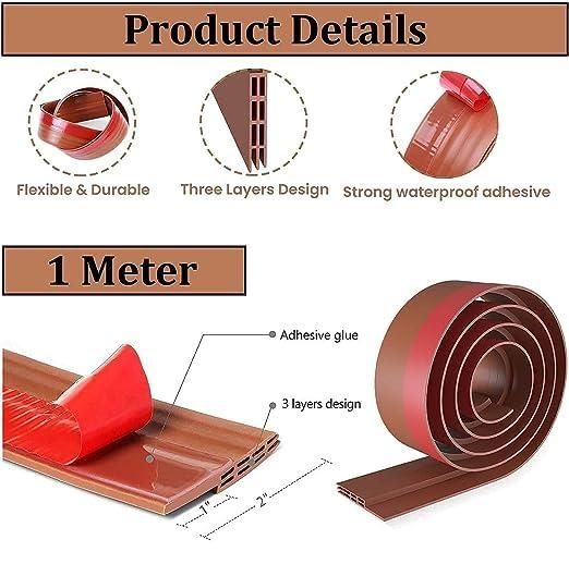 Self-Adhesive 1m Wood Floor Transition Strip Tape – Seamless Style Meets Smart Living