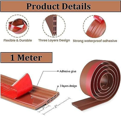 Self-Adhesive 1m Wood Floor Transition Strip Tape – Seamless Style Meets Smart Living