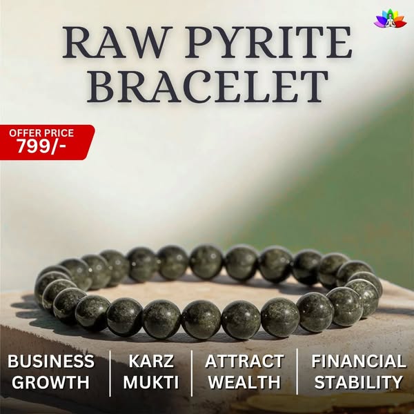 Pyrite Unisex Money Magnet Bracelet – Wear Wealth, Attract Fortune
