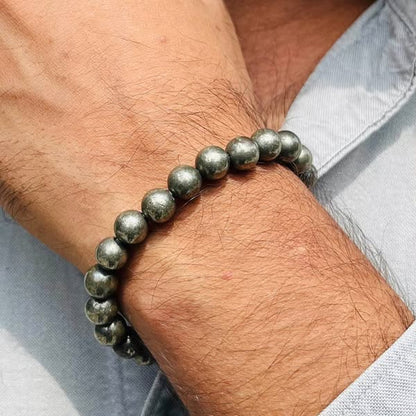 Pyrite Unisex Money Magnet Bracelet – Wear Wealth, Attract Fortune