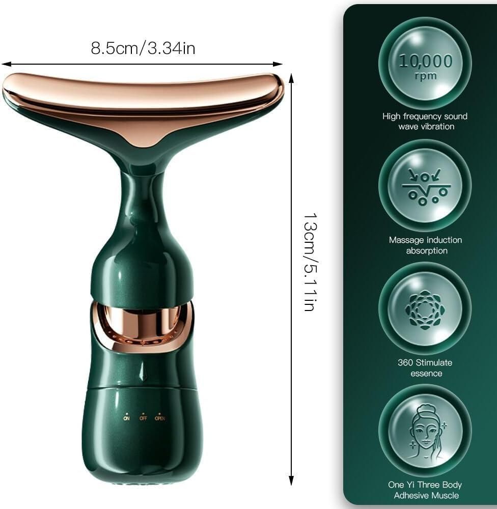 2-in-1 Anti-Wrinkles Facial Massager – Glow Up, Effortlessly.