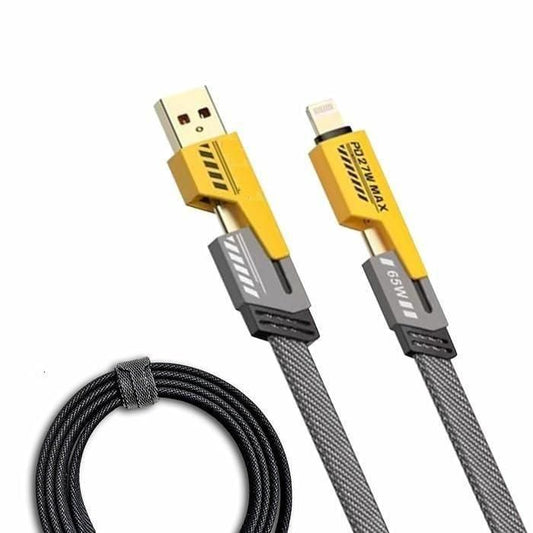 High Quality USB-C 4-in-1 Lightning Cable – One Cable. Total Convenience