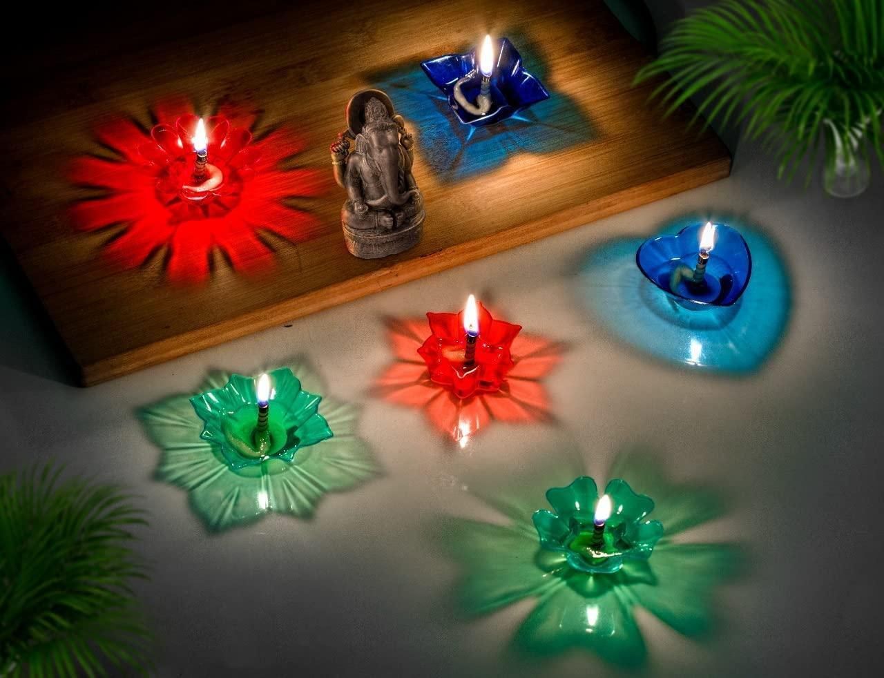 3D Diya 12-Piece Set – Light Up Diwali with Color, Culture & Class