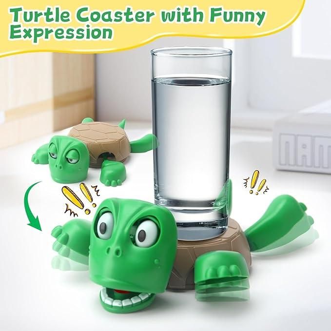 Funny Turtle Coaster – Sip, Smile & Protect in Style!