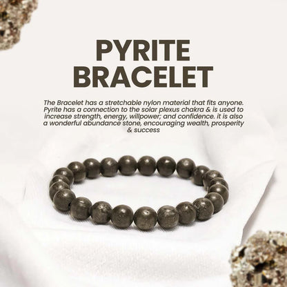 Pyrite Unisex Money Magnet Bracelet – Wear Wealth, Attract Fortune