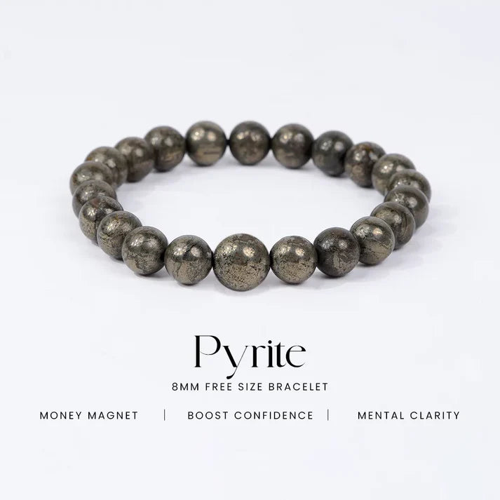 Pyrite Unisex Money Magnet Bracelet – Wear Wealth, Attract Fortune